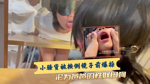 HomyAV-小骚货被按倒镜子前爆操 沦为爸爸的性奴母狗